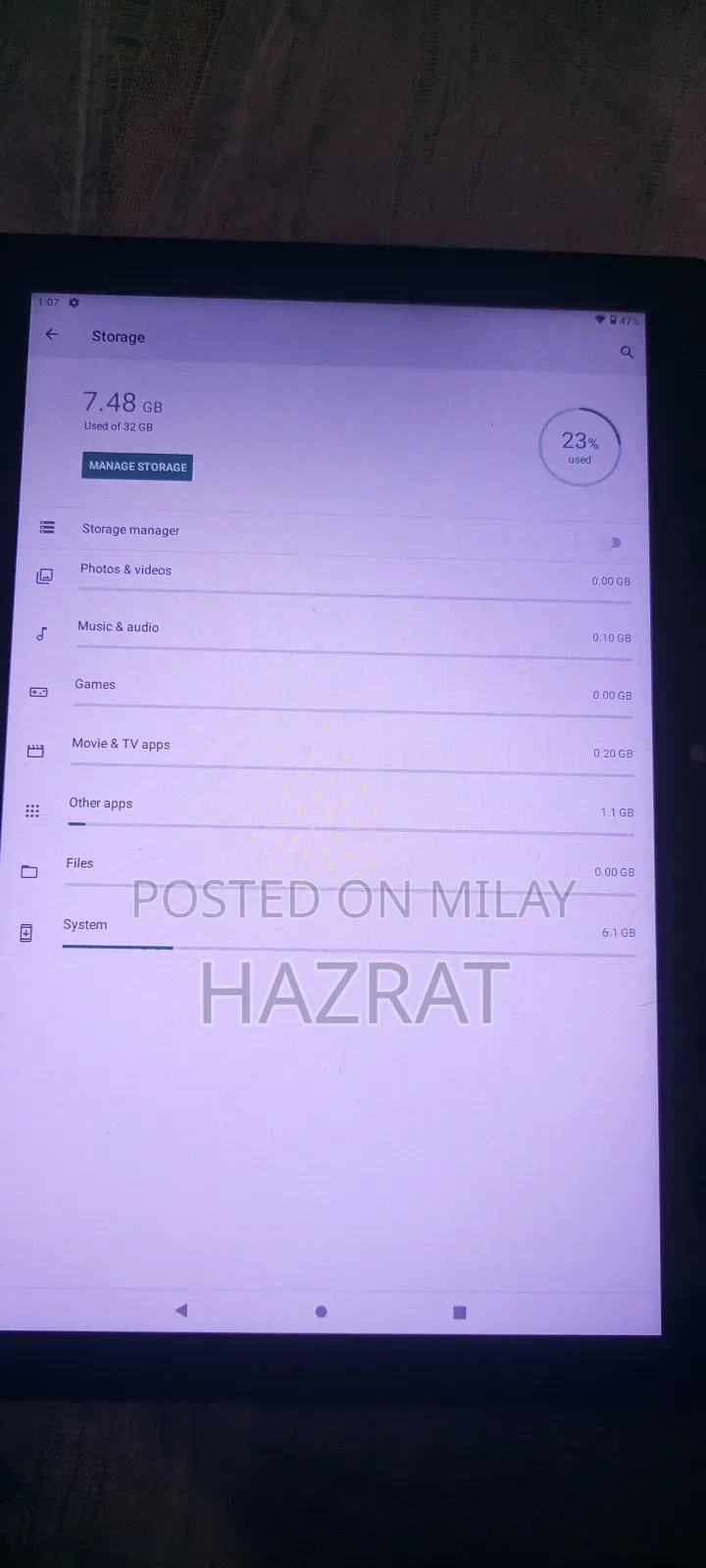 New Tablet 32 GB Black