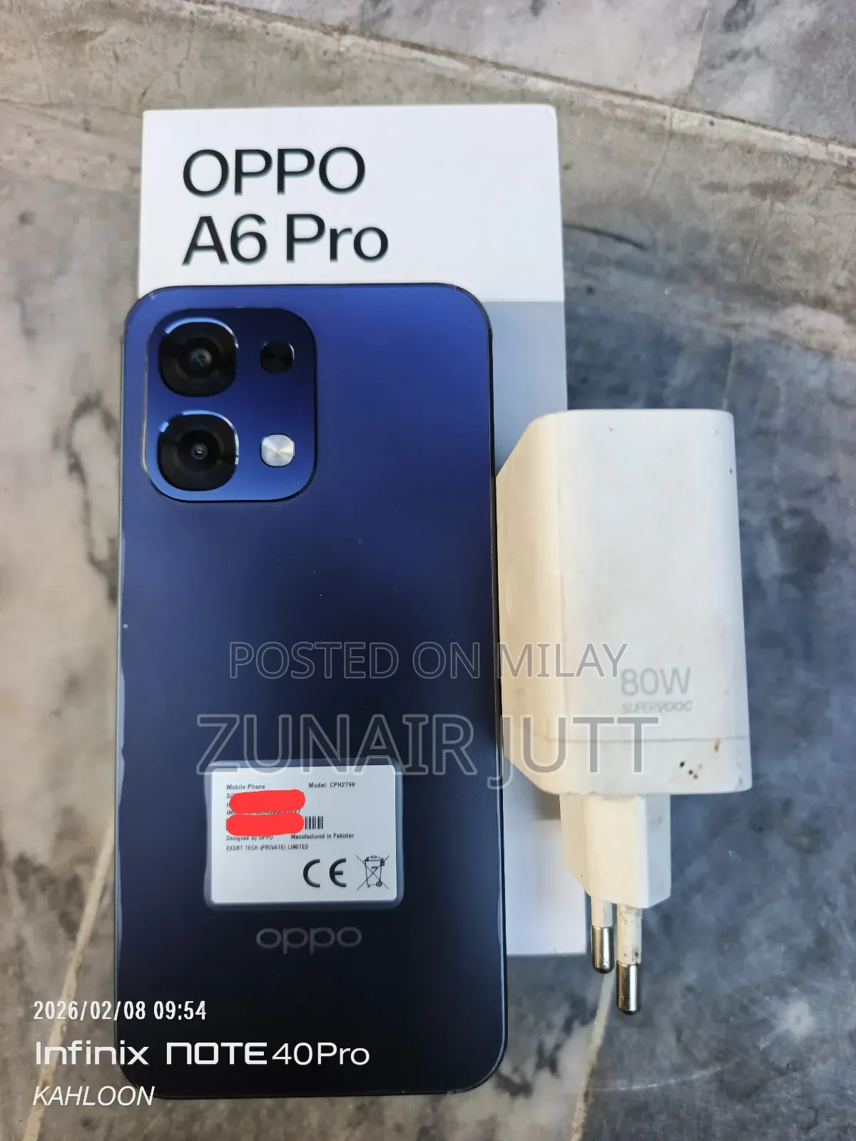 New Oppo A6 Pro 256 GB Blue