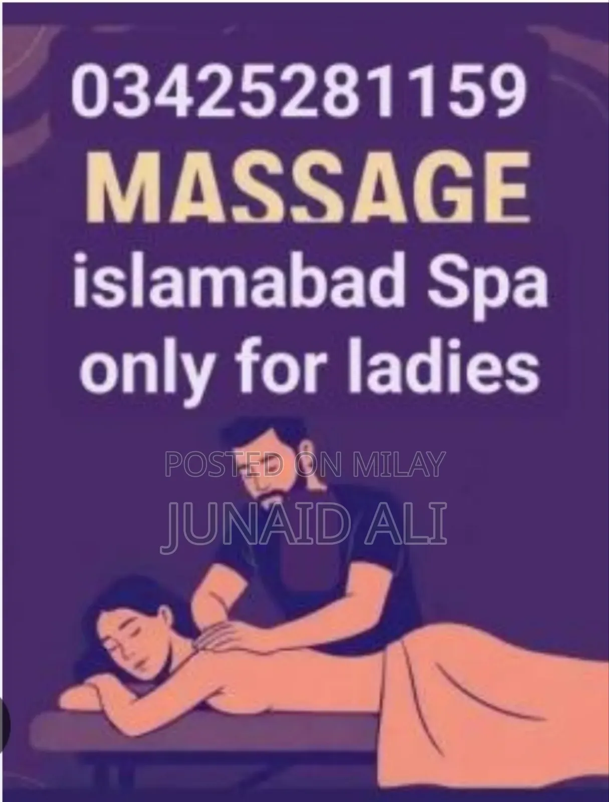 Massage and Spa Services Only For