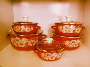 Vintage Casserole Set 5 Piece Lid Glass