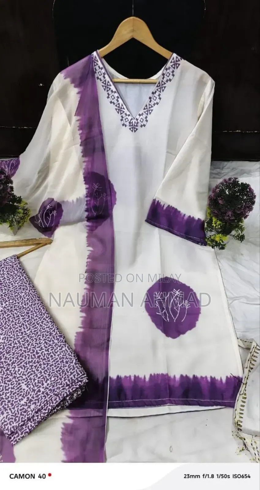 3 PCS Women's Stitched Lawn Printed Suit