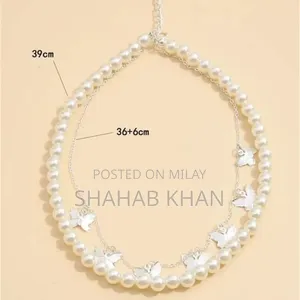 Butterfly Design Double Layer Choker Necklace