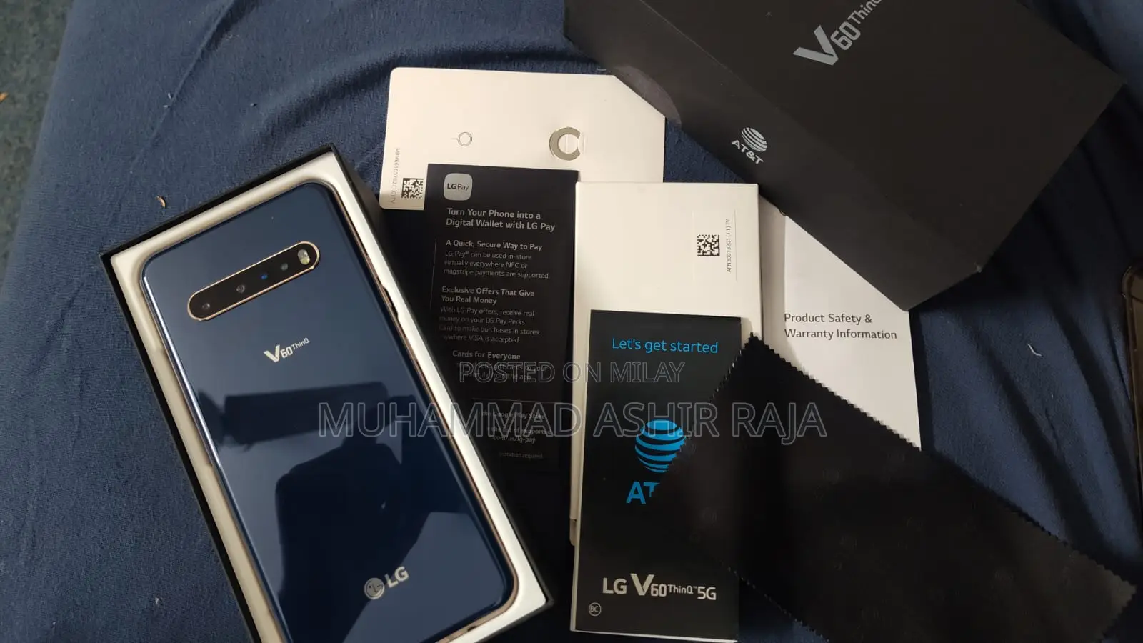 New LG V60 ThinQ 5G UW 128 GB Blue