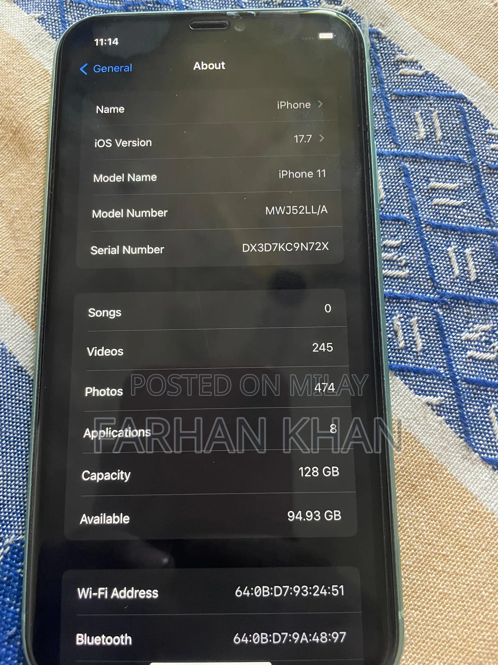 New Apple iPhone 11 128 GB Green