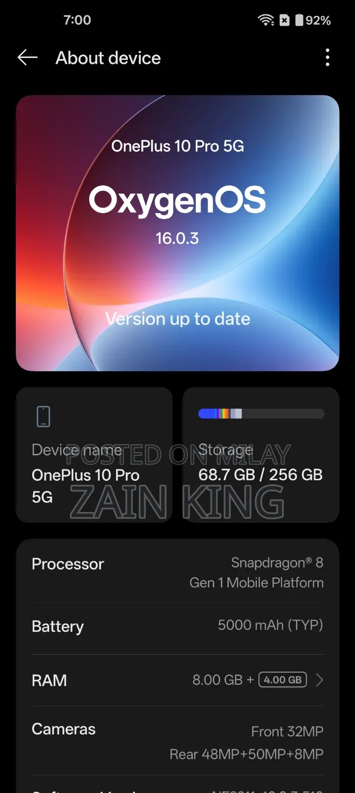OnePlus 10 Pro 256 GB Black