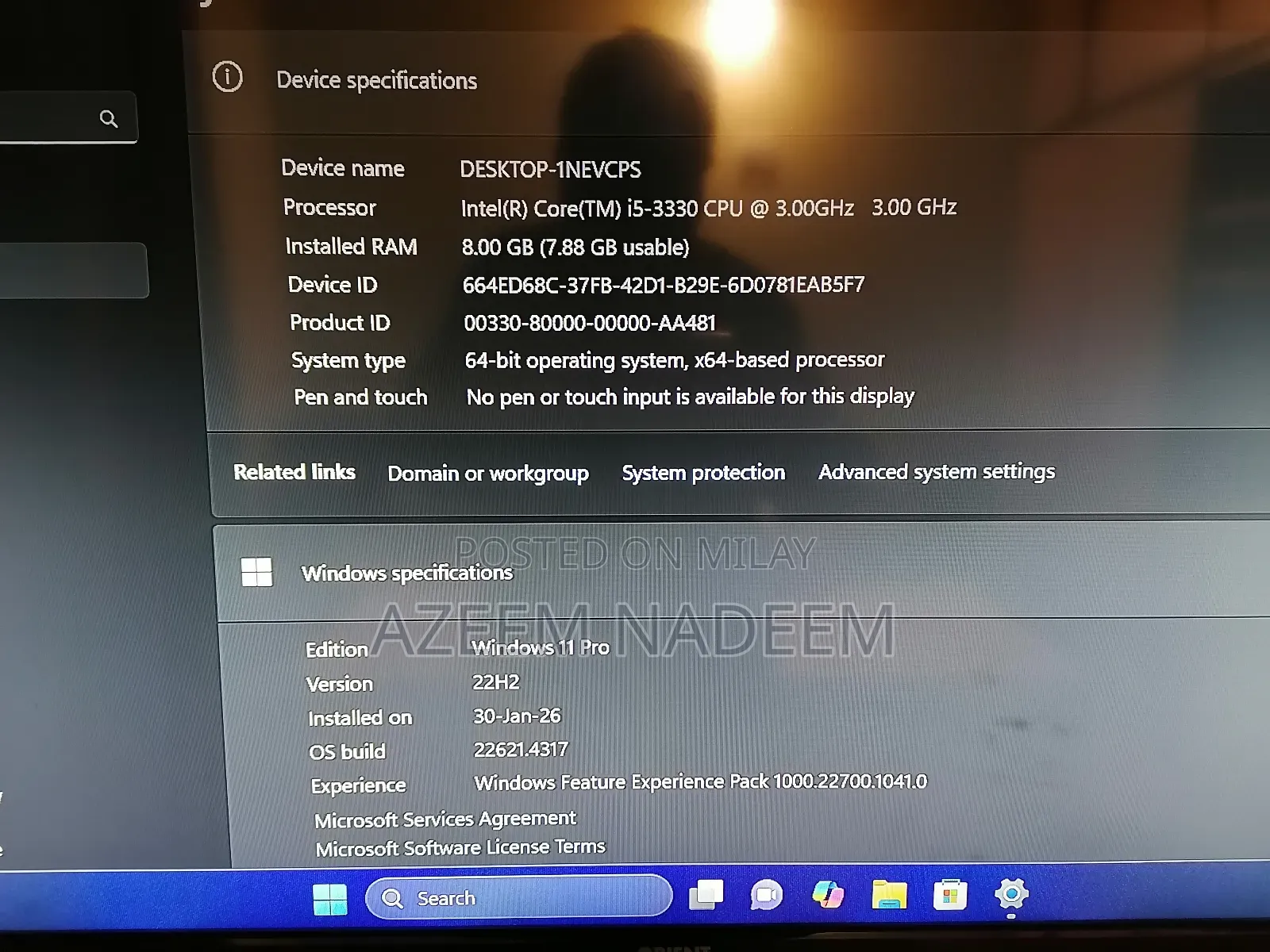 New Desktop Computer HP 8GB Intel Core 5 HDD 160GB