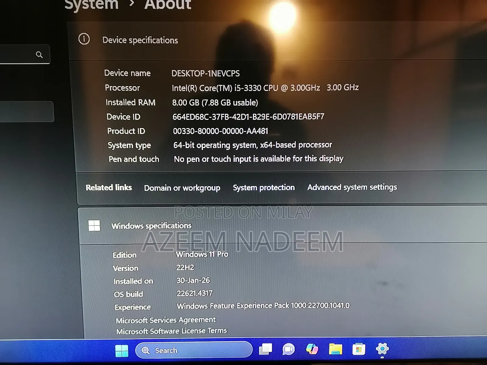 New Desktop Computer HP 8GB Intel Core 5 HDD 160GB