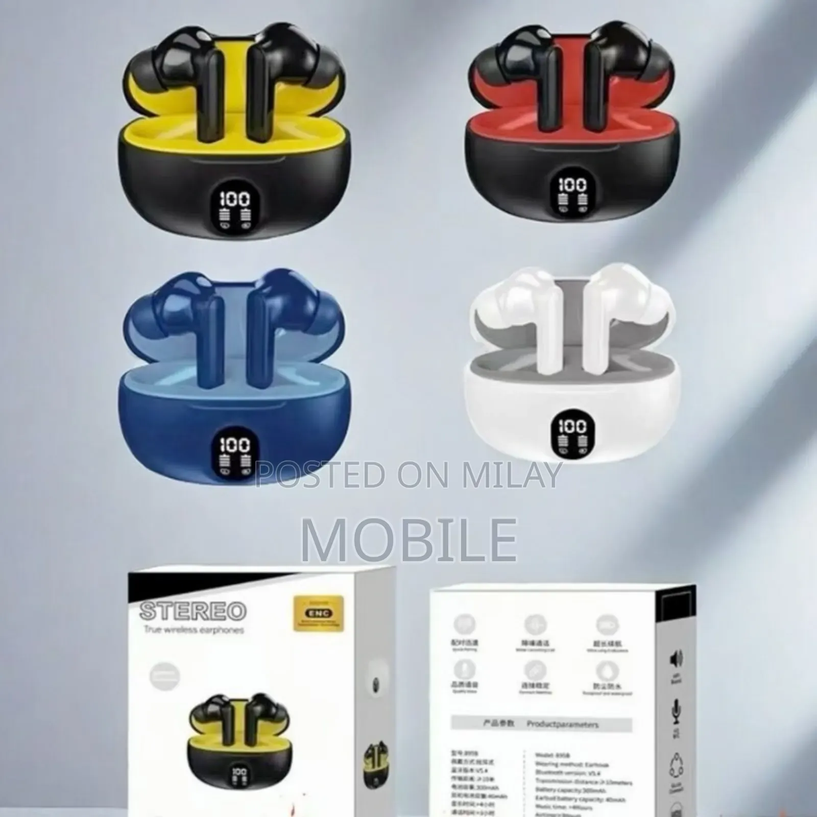 Professional Display Earbuds Stereo 895b Wireless Bluetoot