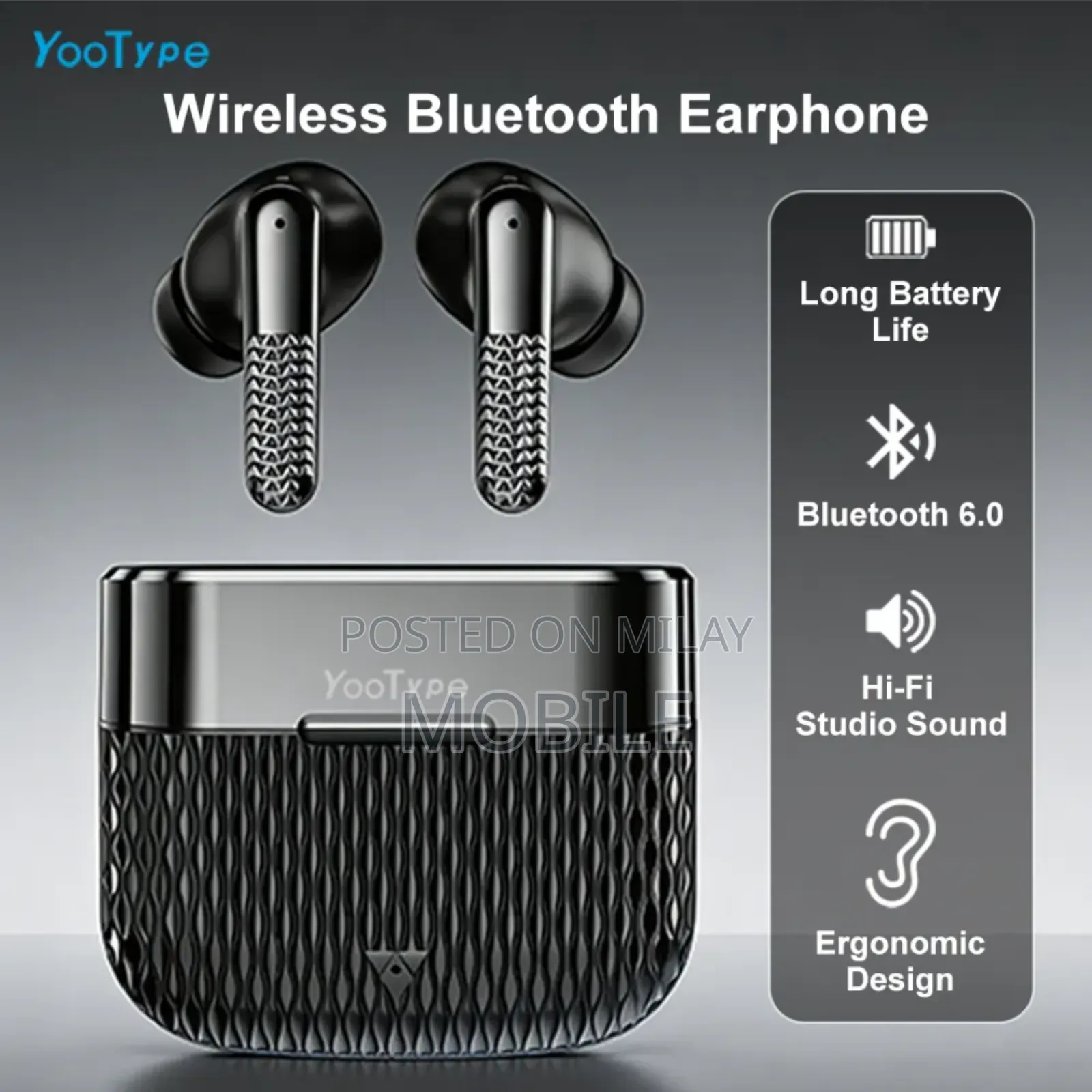 Clamode Earbuds Pro 5 - Advanced Noise Cancellation Wireless Earbuds