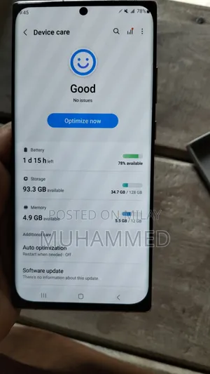 Samsung Galaxy Note 20 Ultra 128 GB Gold