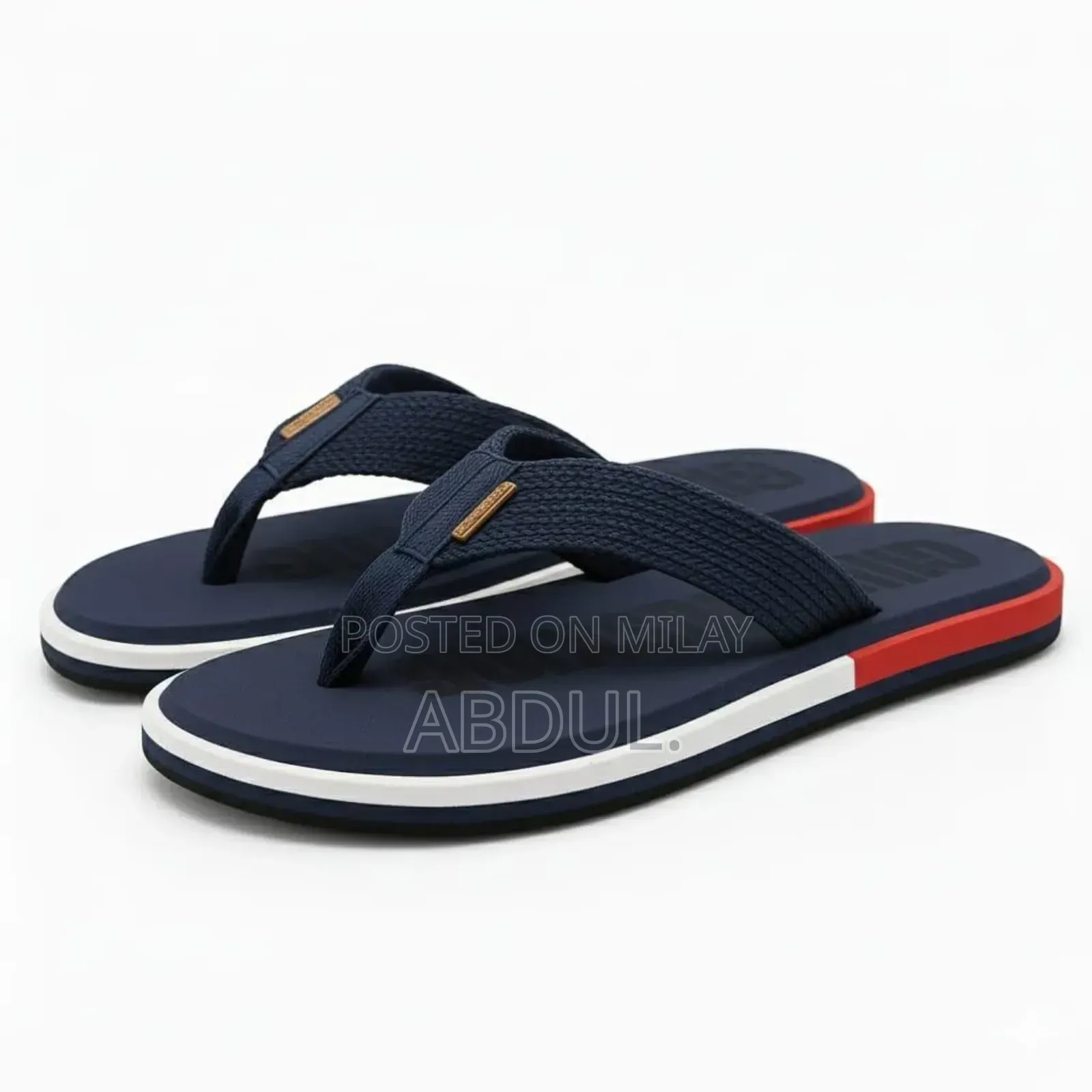 Men's Casual Rubber Flip Flop One Piece