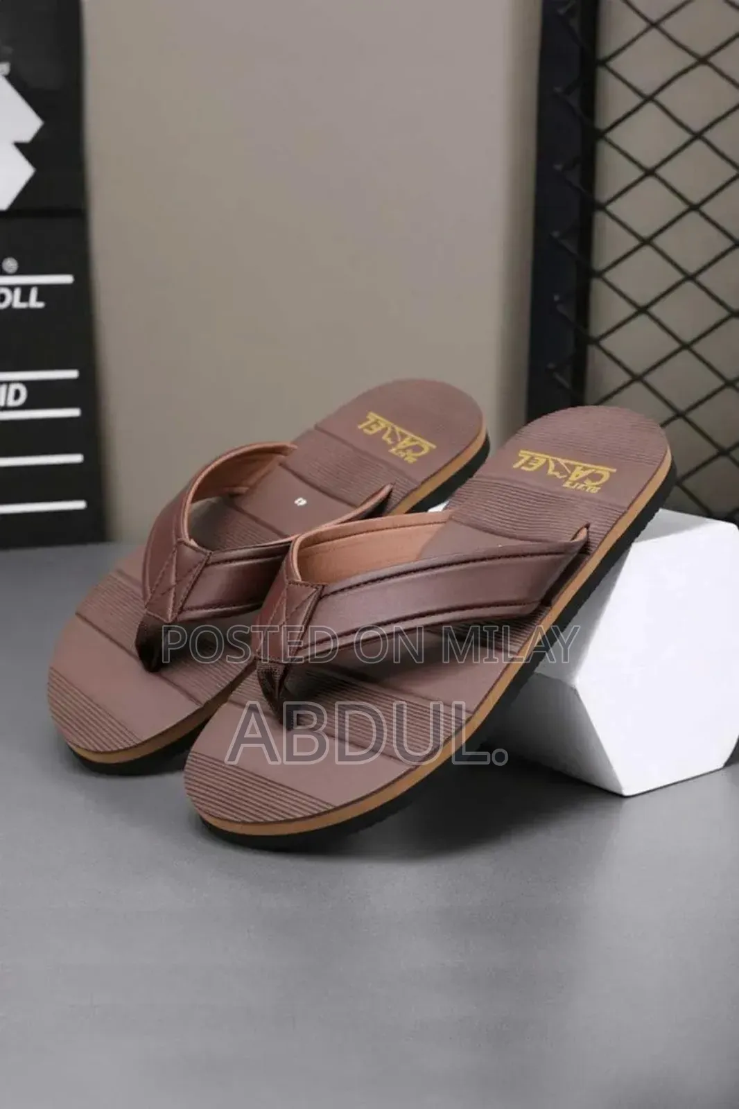 Men's Casual Rubber Flip Flop One Piece