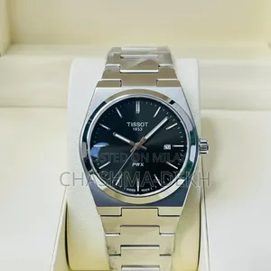 Tissot PRX Style Men’S Watch – Black Dial, Silver Bracelet, Quartz