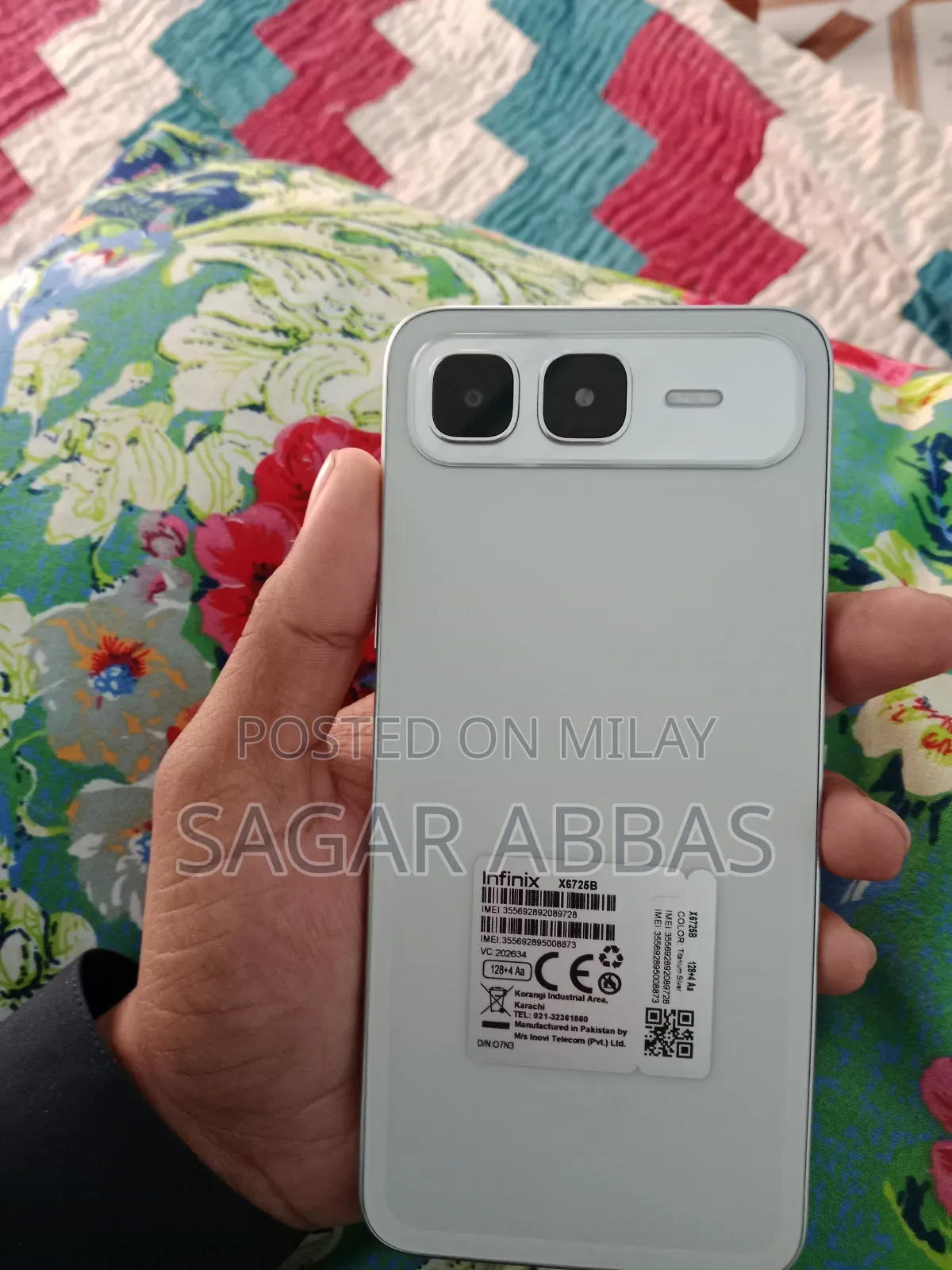 New Infinix Smart 10 Plus 128 GB Silver